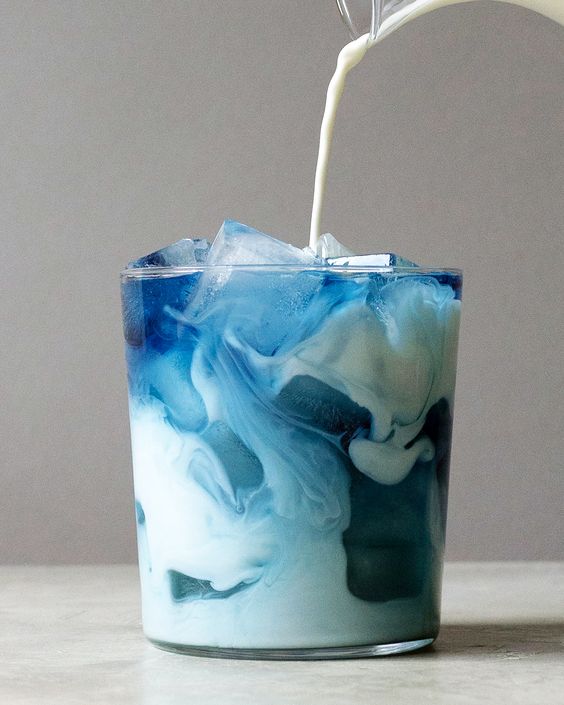Blue cool coffee