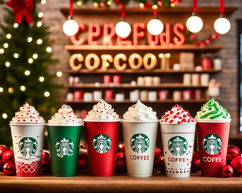 Christmas coffee beverages