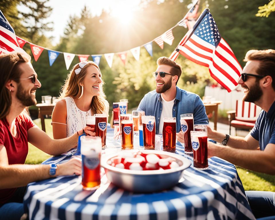 Fourth of July American Themed Cold Brews