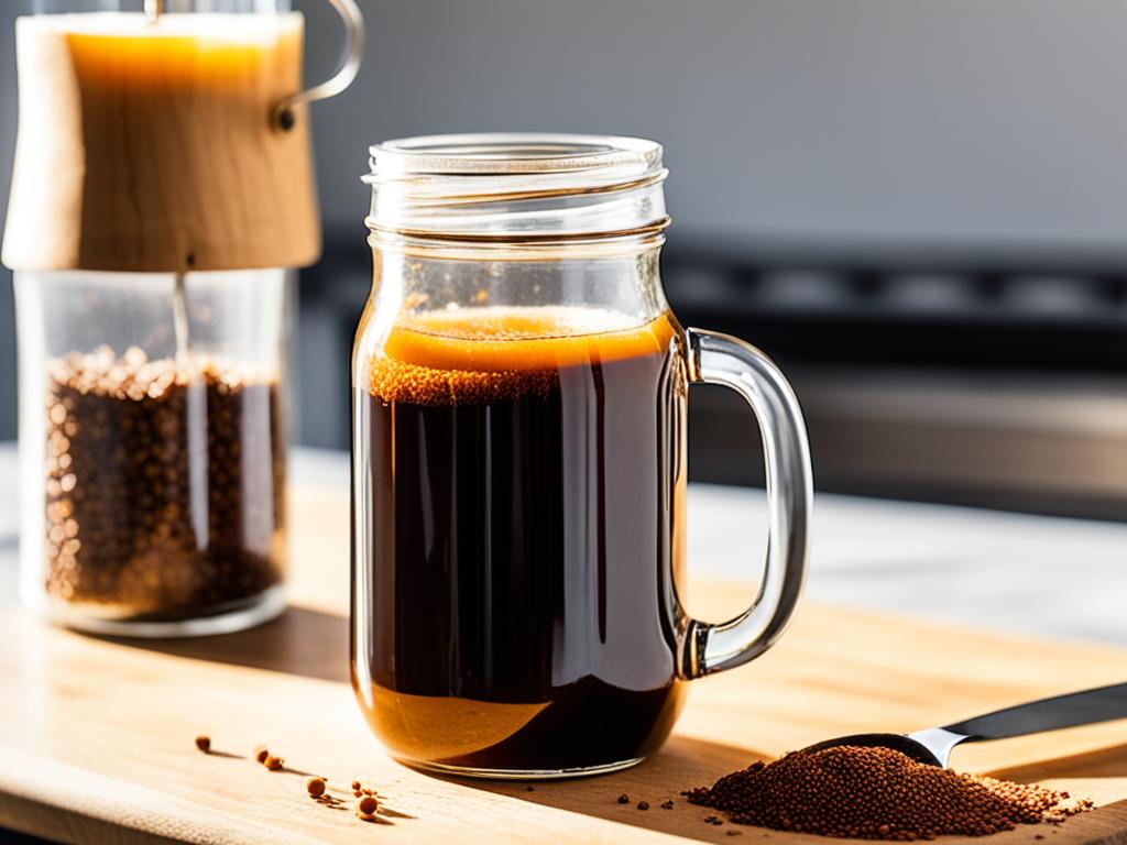 Storing homemade coffee syrup