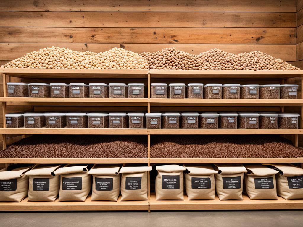 optimal storage for unroasted coffee beans