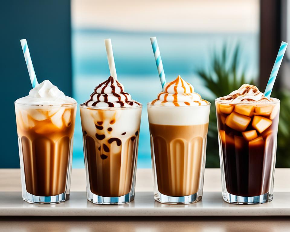 Summer coffee drinks