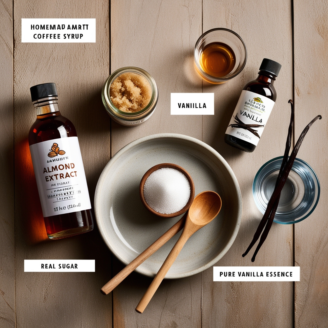 Ameretto coffee syrup ingredients