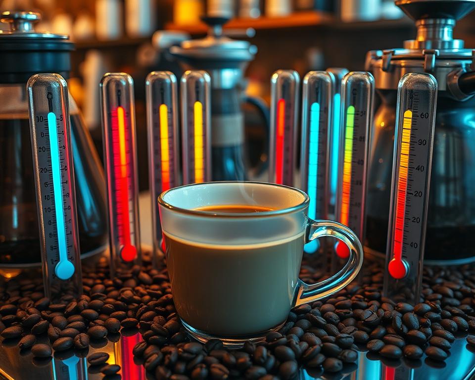 How water temperature influences coffee brewing