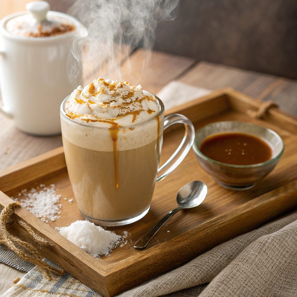 Salted Caramel Tea Latte
