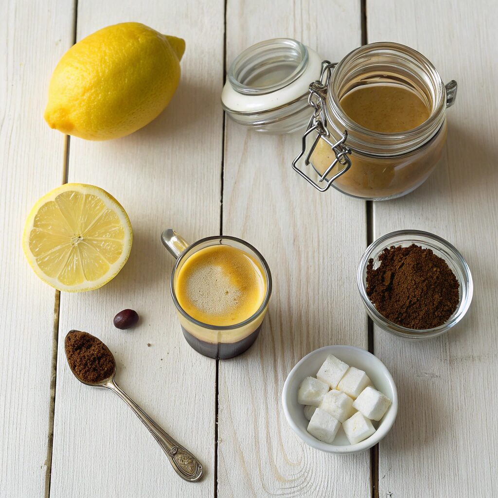 ingredients for the Lemon Coffee recipe