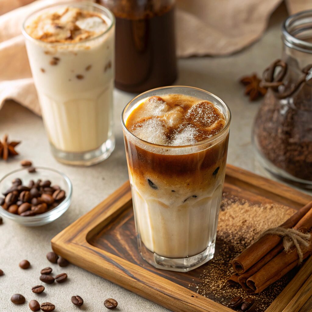 Iced Dirty Chai Latte