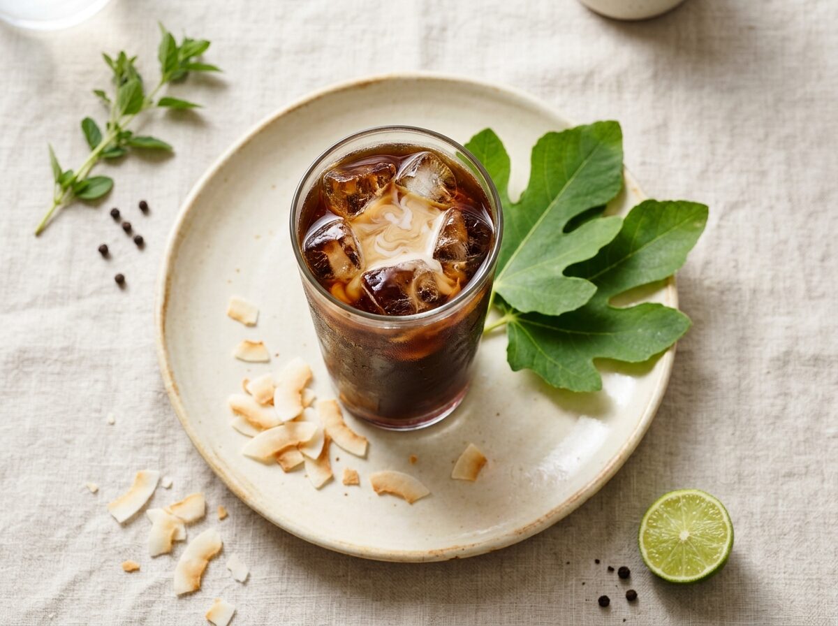 Fig Leaf Cold Brew with Coconut Milk