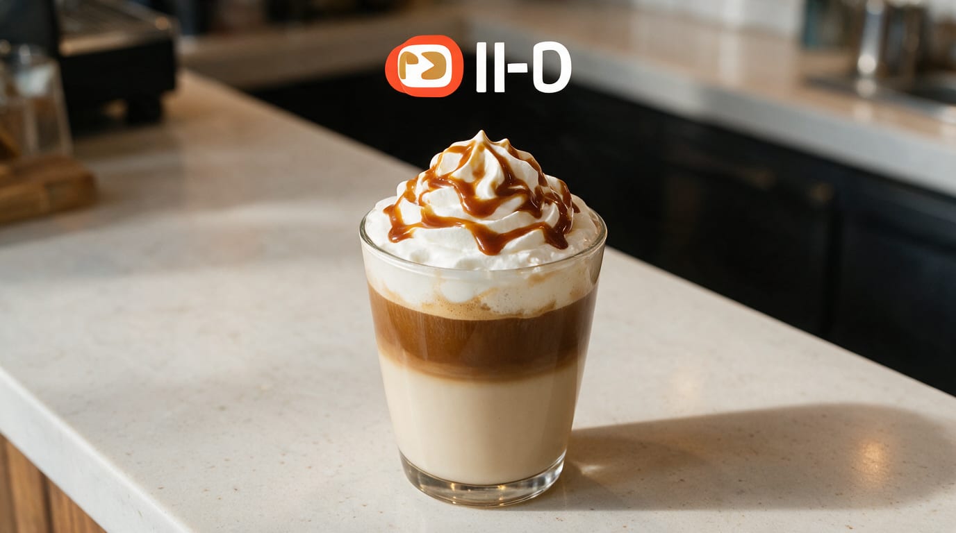 The Pouring Method Behind Layered Caramel Macchiatos