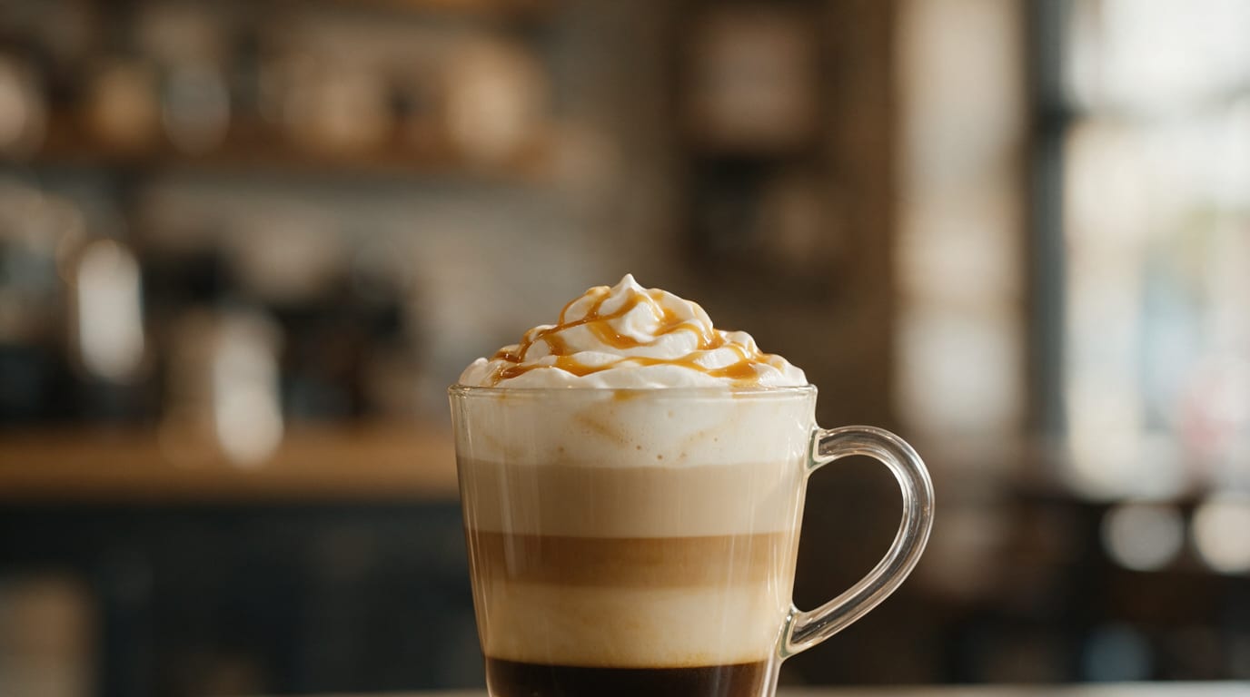 The Pouring Method Behind Layered Caramel Macchiatos